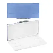 24 Wells Paint Storage Box Airtight Folding Detachable Painting Palette Blue