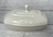 Belleek Pottery (Ireland) Claddagh Collection Butter Dish NEW