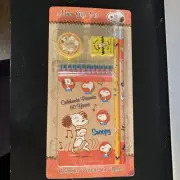 Celebrate Peanuts 60 Years Snoopy Mini Gift Set w/ Pencils Notepad, 2 sharpeners