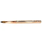 Nitro 100% Kolinsky Acrylic Nail Art Brush Powder Metal Handle #20 Gold