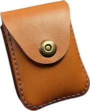 [Lorxilar] Leather Cigarette Case, King Size Cigarette Case Holder for 20 Cigarettes, Carrying Case for Traveling,One Size,Brown B