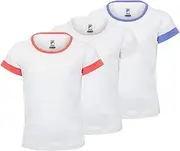 [FILA] Girls` Short Sleeve Tennis Crew (SMALL White)