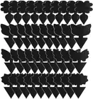 Black Sticky Traps, 100 PCS Sticky Fruit Fly and Plant Gnat Bug Traps, Dual-Side
