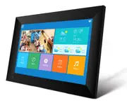 10.1" WiFi Digital Photo Frame Mobile APP 16GB Memory Touch Screen Multimedia Player Black