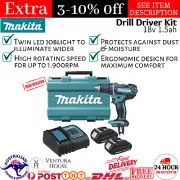 Cordless Driver Drill Makita Compact Tool Combo 18V 2x1.5AH Battery Charger Kit