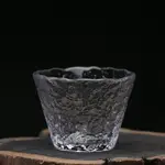 冰露玻璃杯高硼硅玻璃耐熱高溫茶杯中式酒杯厚實凹凸個性小主人杯