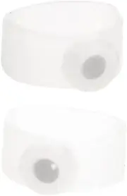 Healeved Healthy Silicone Magnetic Toe Rings 100% Silicone One Pair (translucent)