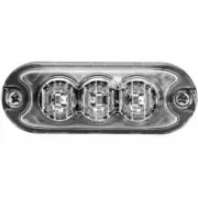 Trux Mini Surface-Mount Amber LED Clear Lens Strobe Light W/ 36 Patterns