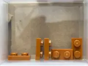 LEGO Parts - Dark Orange Plate 1 x 2 - No 3023 - QTY 5