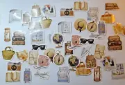 Vintage Stickers, Travelling Set 46 pieces, Library Set 38 pieces. Scrapbooking