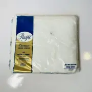 Vtg Twin Fitted Sheet Pacific Combed Percale 100% Cotton 39 × 75 White NOS