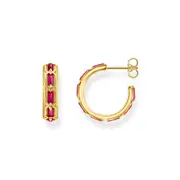 Buy Hoop earrings with red stones by Thomas Sabo online - THOMAS SABO Australia