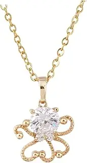 [Yardenfun] Fashionable Micro-set Zircon Necklace Women's Crystal Zircon Pendant Lightweight Comfortable for Parties Weddings