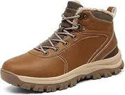 [Ulogu] Winter Barefoot Boots Mens Waterproof Walking Boots Non-Slip Warm Outdoor Snow Boots