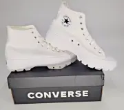 Converse Chuck Taylor All Star Lugged Hi Canvas White Platform Shoe Womens 11 US