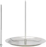 Brazilian Vertical Skewer – Heavy-Duty Stainless Steel Taco Spit, Detachable Gyro Stand | Shawarma Grill Skewer for Rotisserie Meat, Kebab Holder for Outdoor Grilling, Al Pastor Barbecue Tool