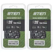 Ripping Chainsaw Chain 20 Inch .050 3/8 70DL for Echo Poulan Jonsered 2 Pack