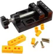 Mini Bench Clamp Flat Table Vice Adjustable Drill Press Vice for DIY Jewelry Wal