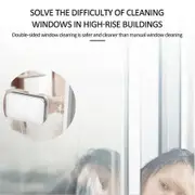 Household Magnetic Glass Wiper and Brush - Efficient Window Cleaning Tool for Sparkling Results