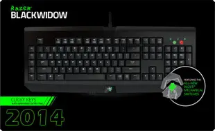 【川匯】限一組! Razer BlackWidow 2014 綠光Logo LED 黑寡婦蜘蛛專業版 雷蛇 中文