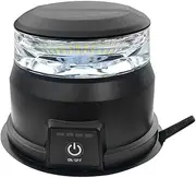 HENDO Wireless Heavy-Duty Magnetic Beacon with 10 Strobe Patterns and Remote, Black