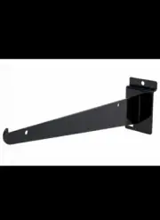 10 inch Black Shelf Bracket for Slatwall - 10 PK