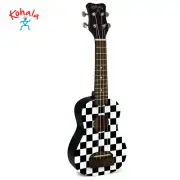 NEW Kohala KT-SCB Tiki Series Beginner Soprano Ukulele Checkerboard Finish