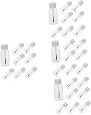 minkissy Sets Plastic Nail Polish Bottles Brush Small Nail Varnish Storage Empty Containers for Art Pcs