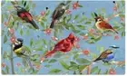 Rubber Welcome Birds Door Mat, Decorative Indoor Outdoor Doormat Non Slip Front