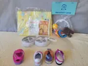 K~Vtg Honey-Doo Fitted Crib Sheets, Mini Activity Center, Assorted Doll Shoes