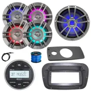 JBL Marine Radio, Spa Bezel, Adapter, ANT, LED Sub, 4x 6.5" 300W LED Speakers