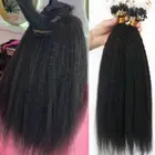Kinky Micro Loop Micro Ring 100% Human Hair Extensions Link Beads Thick 16"-22"