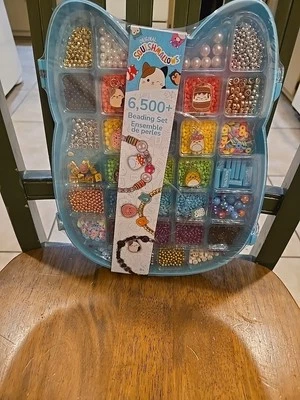 Squishmallows Jewelry Kit for Kids – 6,500+ Beads, Charms – 25+ Projects Set New