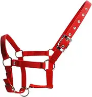 Perfk Adjustable Horse Halter Equestrian Supplies Outdoor Practice Lightweight Equestrian Headstall Breakaway Halter for Groundwork