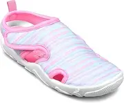 [ZOOGS] Kids Neoprene Beach & Pool Water Shoes, Quick Dry Non Slip Aqua Socks & Barefoot Slippers for Boys & Girls