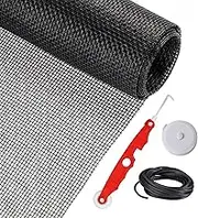 Fiberglass Screen Roll | Sliding Screen Replacement Kit | 157X47 Inch, Sliding Door Repair Kit, Pet Proof Net, Home Accessories for Porch, Patio, Pool