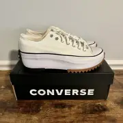 Converse Run Star Hike OX Low White Black Gum Platform Shoes 168817C Unisex NEW
