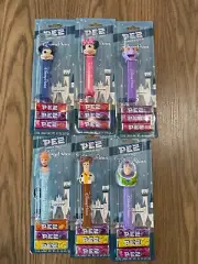 2025 Disney Parks Set of 6 PEZ Cinderella, Buzz,Woody,Mickey,Minnie,Figment