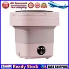 LF# Mini Washer 3 Modes Compact Washing Machine for Student Dormitory (Pink B US