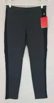 Narciso Rodriguez for Design Nation Womens Gray/Black Stripe Ponte Pants Sz S