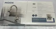 Moen Doherty Pull Down Kitchen Faucet Stainless Spot Resist One-Handle 87260SRS