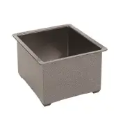 rattleware Holder, Stainless Steel, Hammer Finish, for 6"x5.5"x4" Knock Box