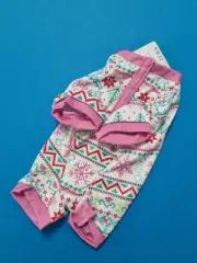 Build A Bear Promise Pets Sleeper Christmas Pink & White Pj's BNWT