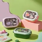 1000ml Lunch Box Compartment Pack Rice Kids Health Box Lunchbox Stainless