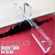 10pcs Woodworking Milling Cutter Gauge Set Transparent Acrylic Waterproof No Assembly Required for Table Saw & Router Se