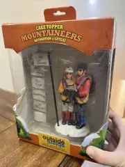 NewOutside Inside Gifts Mountaineers Couple Cake Topper Multi-Occasion Flags2005