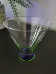 DANSK SPECTRA Cocktail Glass Barware Clear Green Purple 6 oz Replacement NWT