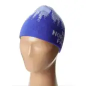 The North Face V2716 Youth Kids Anders Reversible Vibrant Blue Beanie Size Small