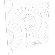 ProtectorAl 300-1200w x 300-1200h Pearl White Sunburst Unframed Solid Aluminium Decorative Panel