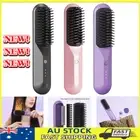 Cordless Hair Straightener Brush Mini Curling Brush Hair Curler Hot VN